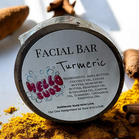 Turmeric Facial Bar → Brightens the look of dull, uneven skin.