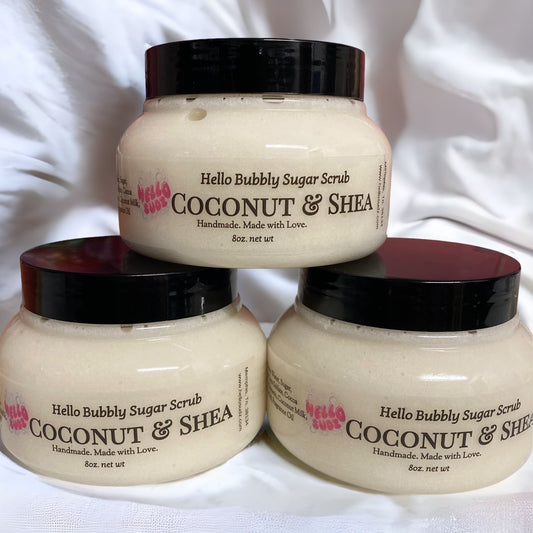 Coconut and Shea Bubbly Sugar Scrub